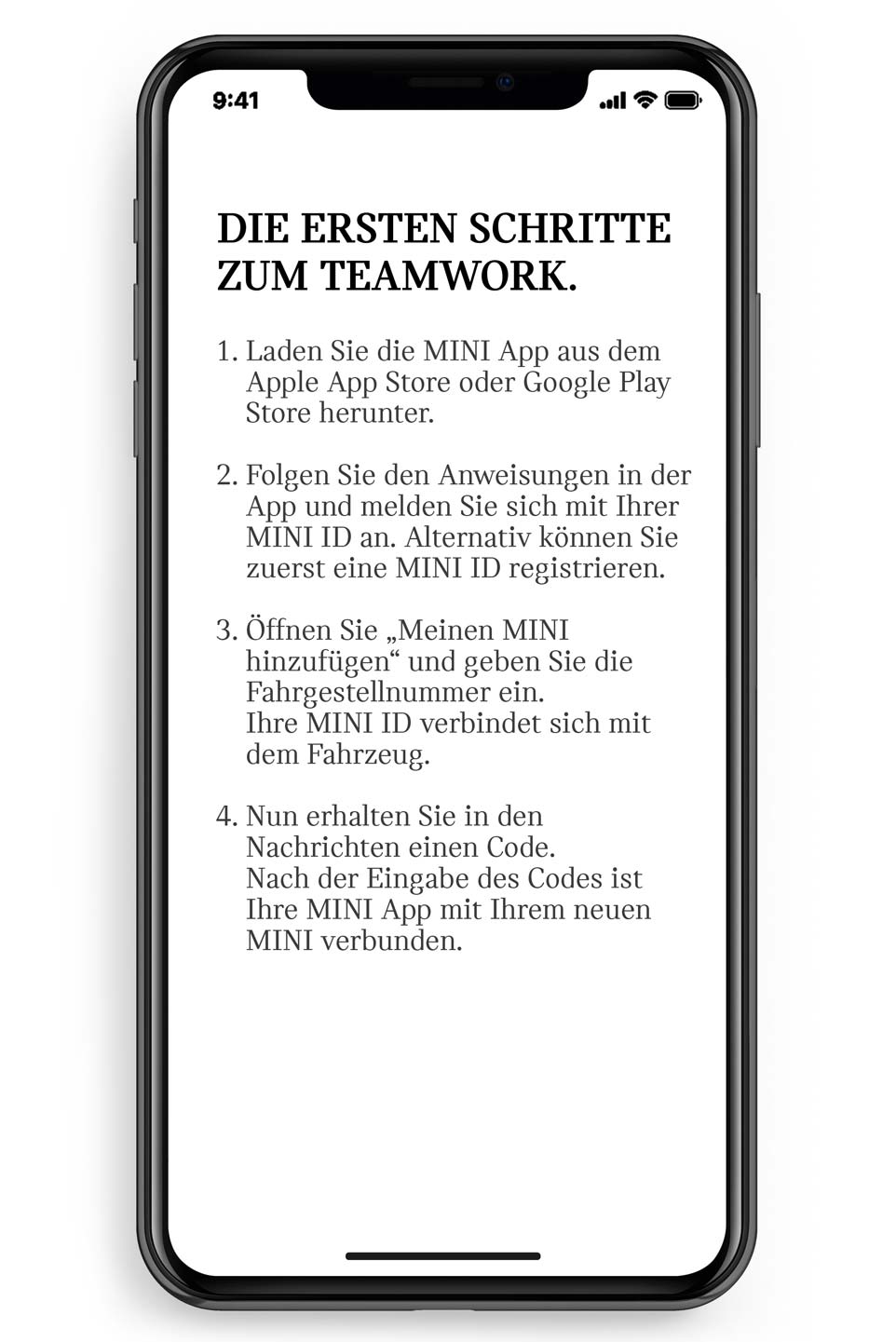 Dreamteam: MINI und die MINI App - Erste Schritte